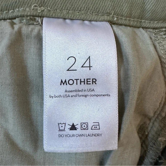 Mother The Stash Mid Rise Dazzler Ankle Jean in Oil Green  Sz: 24 - Picture 10 of 10